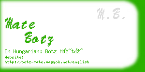 mate botz business card